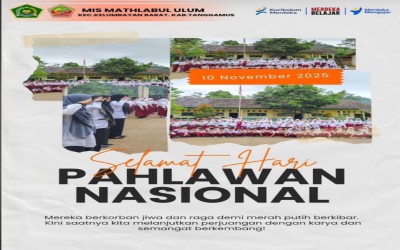 Peringatan Pahlawan Nasional 2025 di MIS Mathlabul Ulum